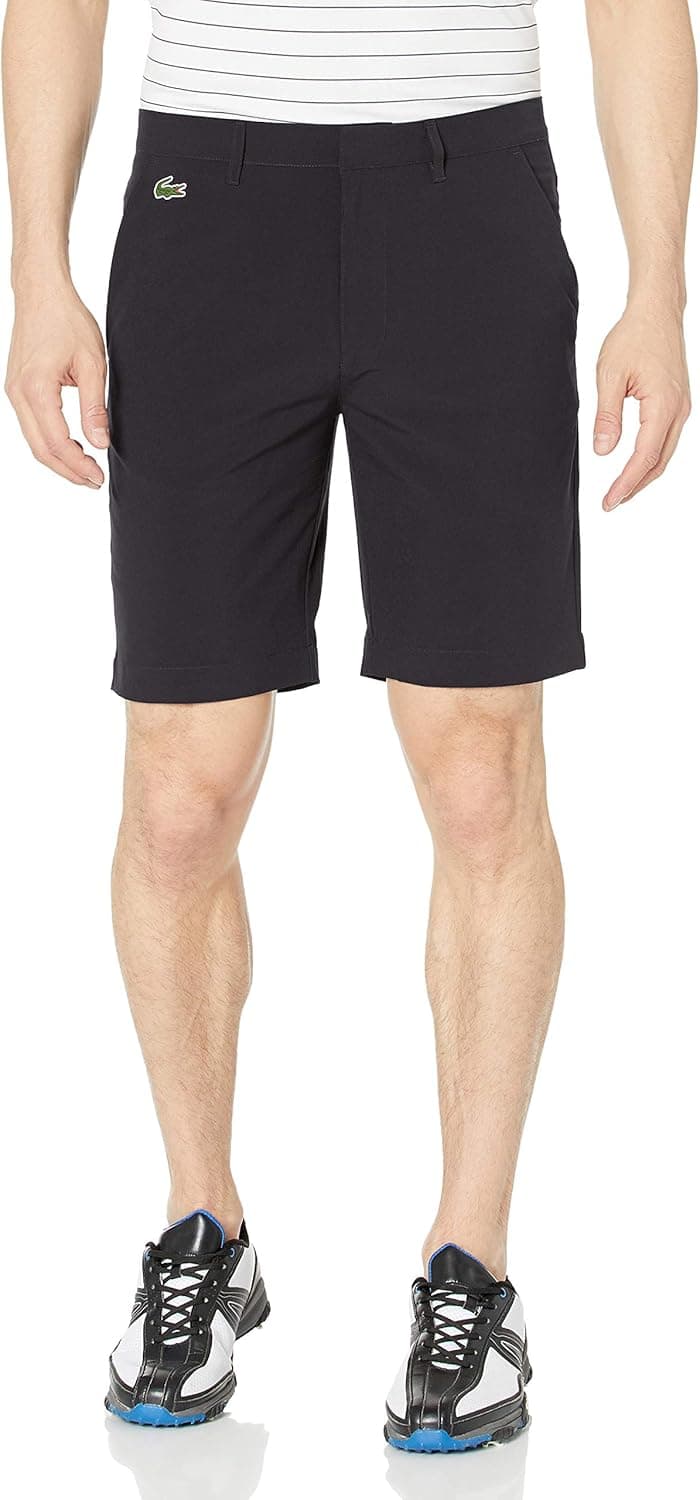 Lacoste Taffetas Solid Bermuda Shorts Black 34 (EUR 44)