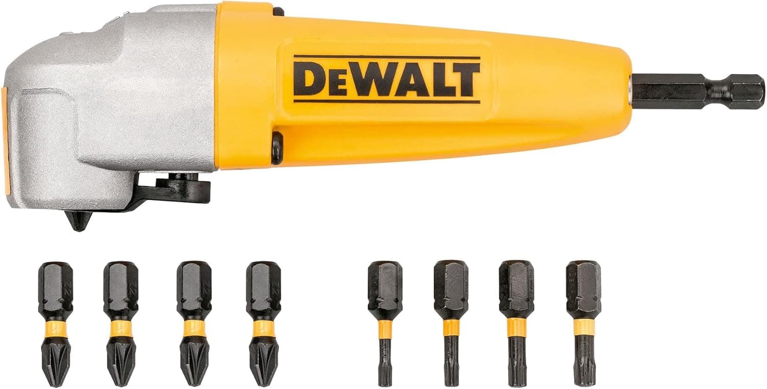 Dewalt DT70619T-QZ Angle attachment includes 9 Impact Bits