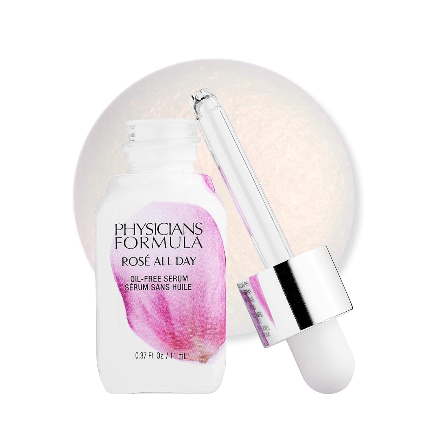 Physicians Formula Rose All Day Oil-Free Serum, Tightens, Brightens, Dermatologist Tested, Clinicially Tested