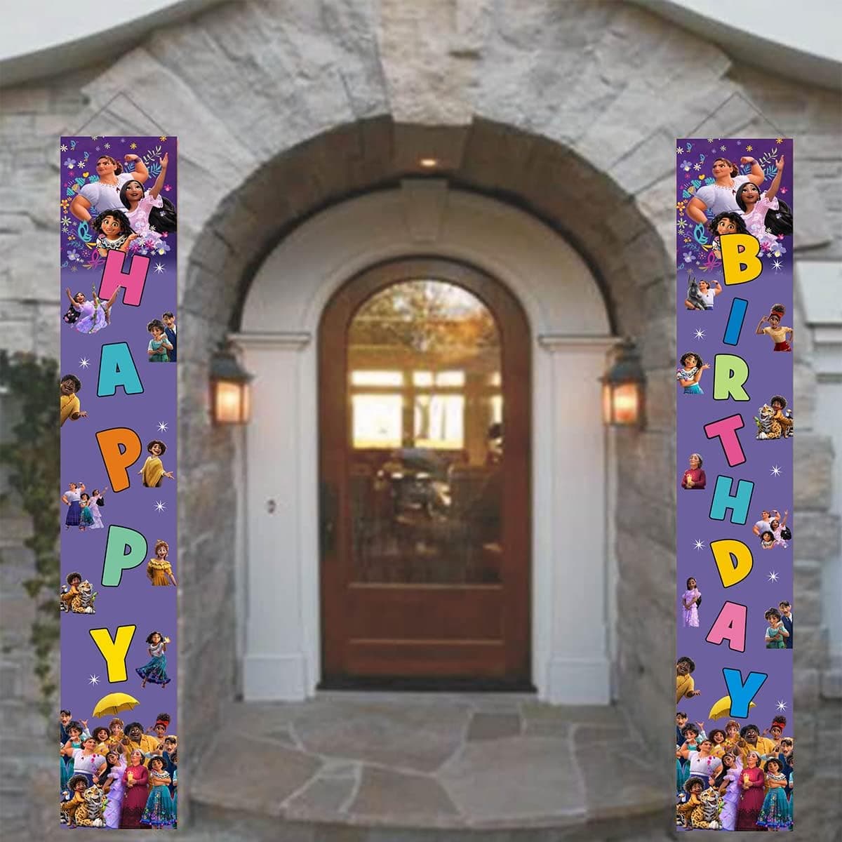 OULUN Birthday Party Banner For Encanto ,Decorations For Kids Birthday Party Door Couplets