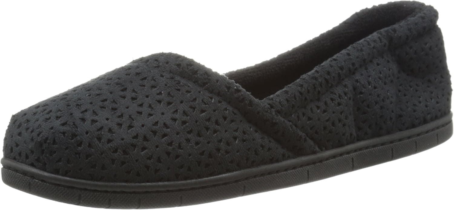 Dearfoams Women's Perfed Microsuede Espadrille Flat