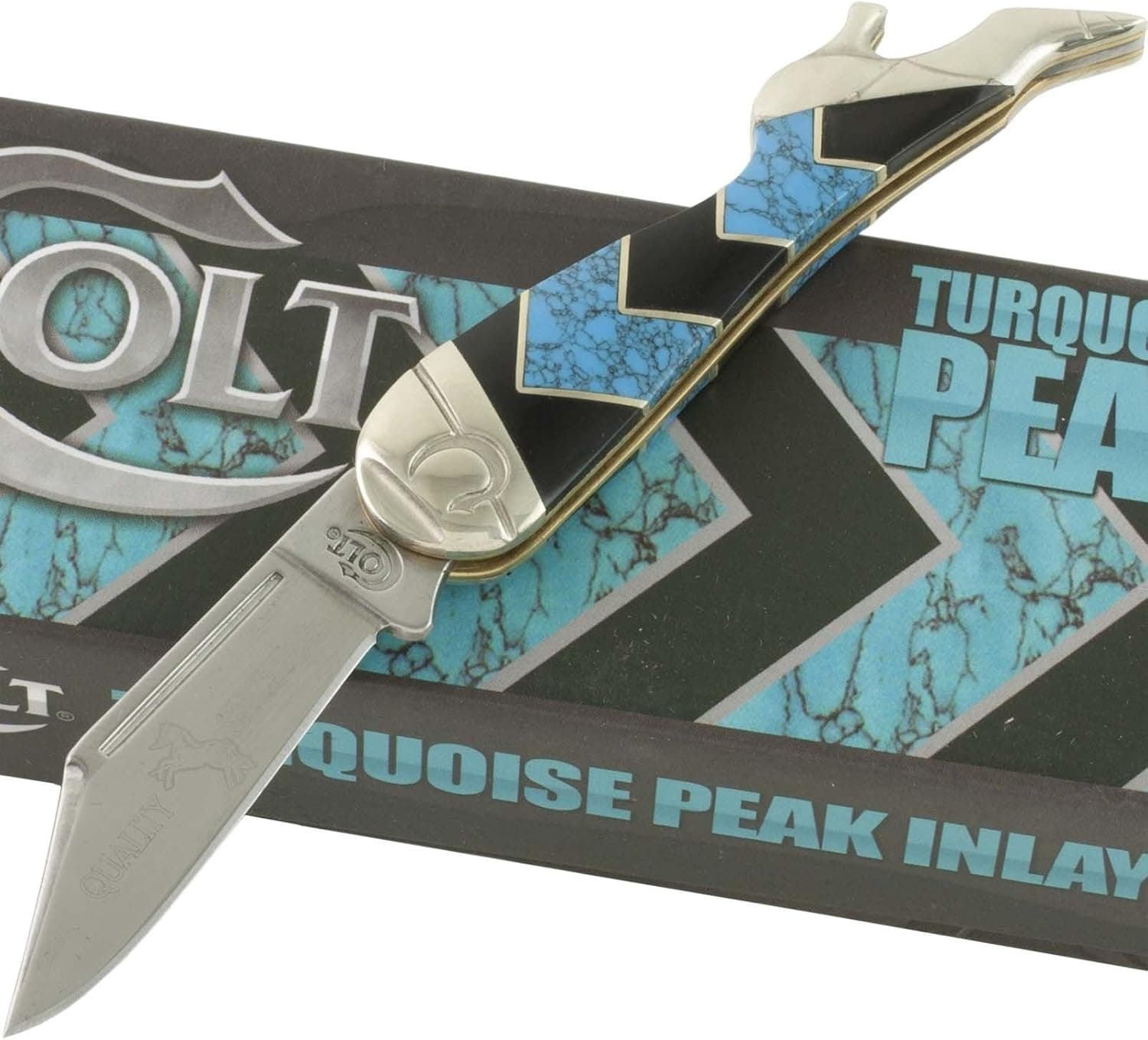 Colt Peak Leg Knife, Turquoise, Small