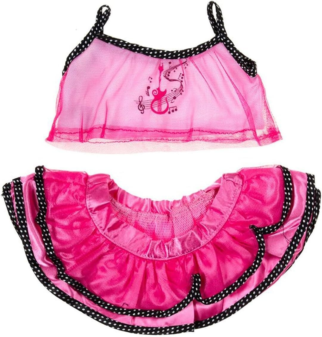 Chica Musica Dancing Bears Teddy Bear Clothes Outfit Fits Most 14" - 18" Build-A-Bear and Make Your Own Stuffed Animals