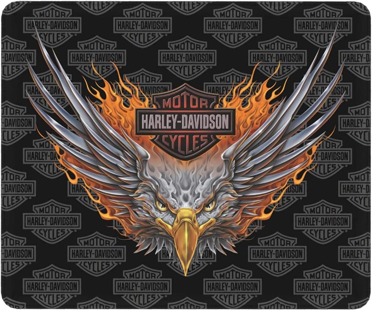 Harley Davidson Mouse Pad Customized Mousepad Non-Slip Rubber Base Mouse Pads for Computers Laptop Office Desk Accessories 11.8'' X 9.8''(25cmx30cm)