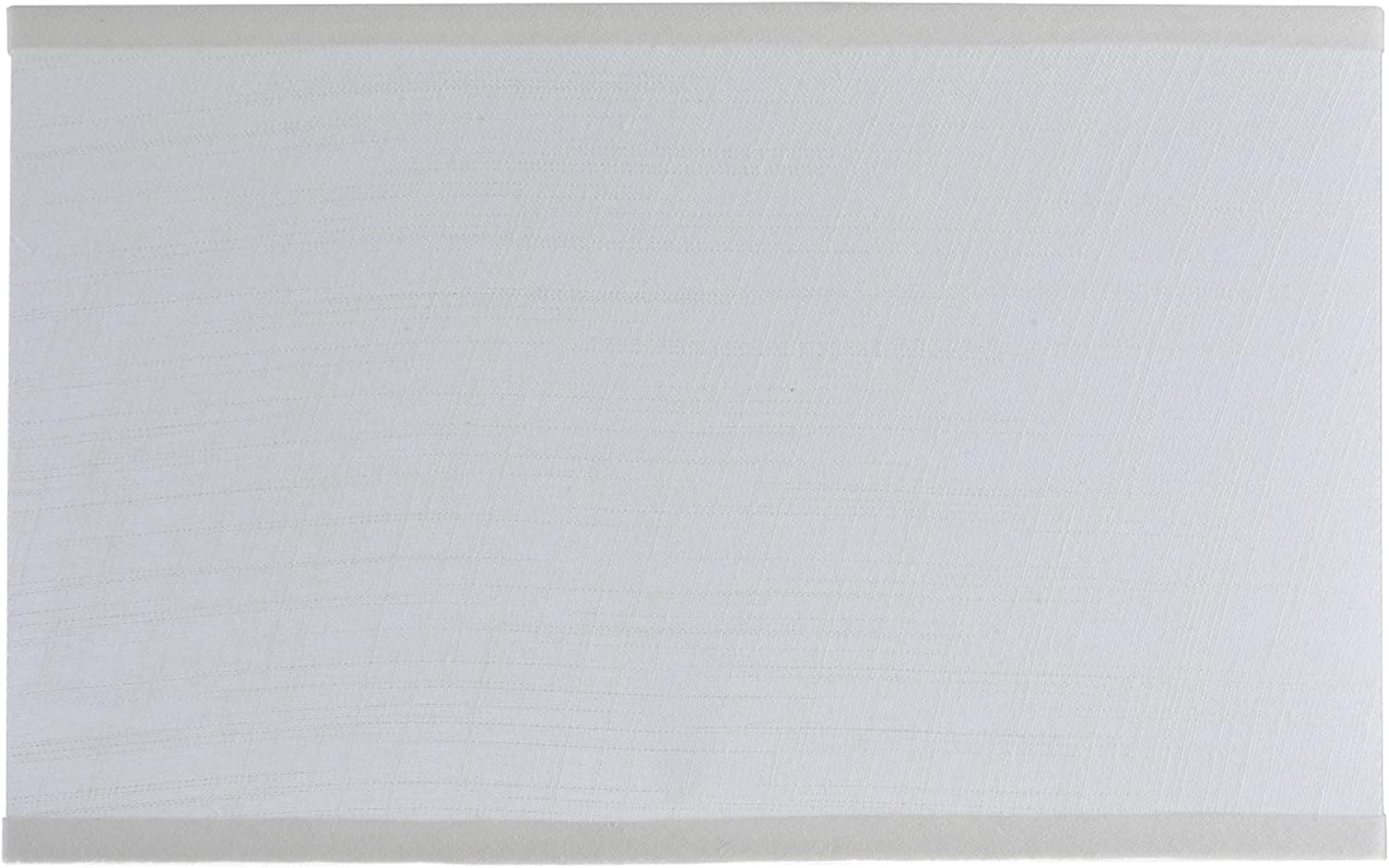 Aspen Creative 32035 Transitional Rectangle Hardback Shape Spider Construction Lamp Shade in Off White Linen, 16" wide, Top:(8" + 16") Bottom:(8 + 16") x Height: 10"