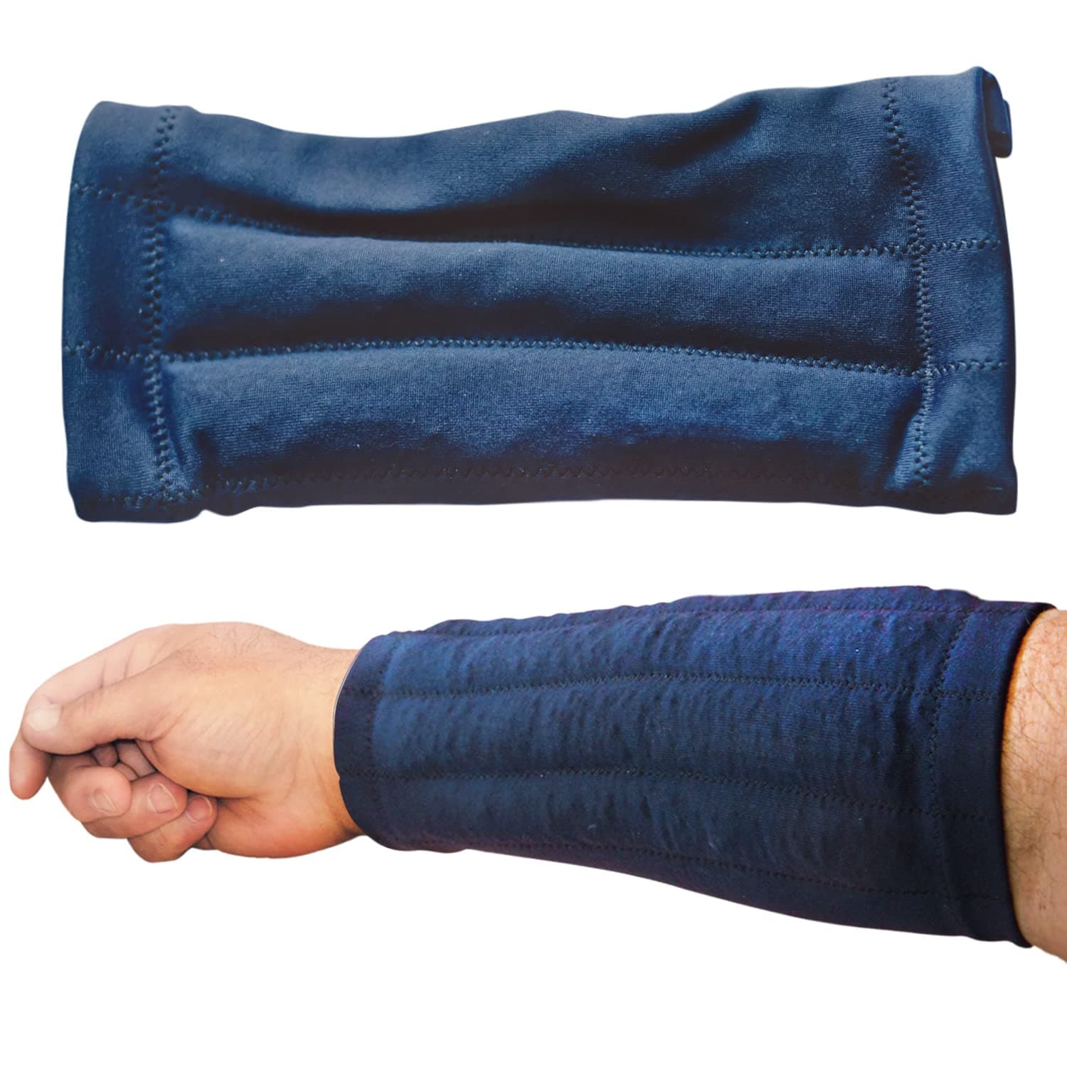 Weighted Forearm Compression Sleeve – Proprioceptive Arm Weight for Kinesthetic Strength & Movement Assistance, Latex-Free Jersey Fabric – Physical Therapy Equipment by HandiThings, (Arm Weight XLG)