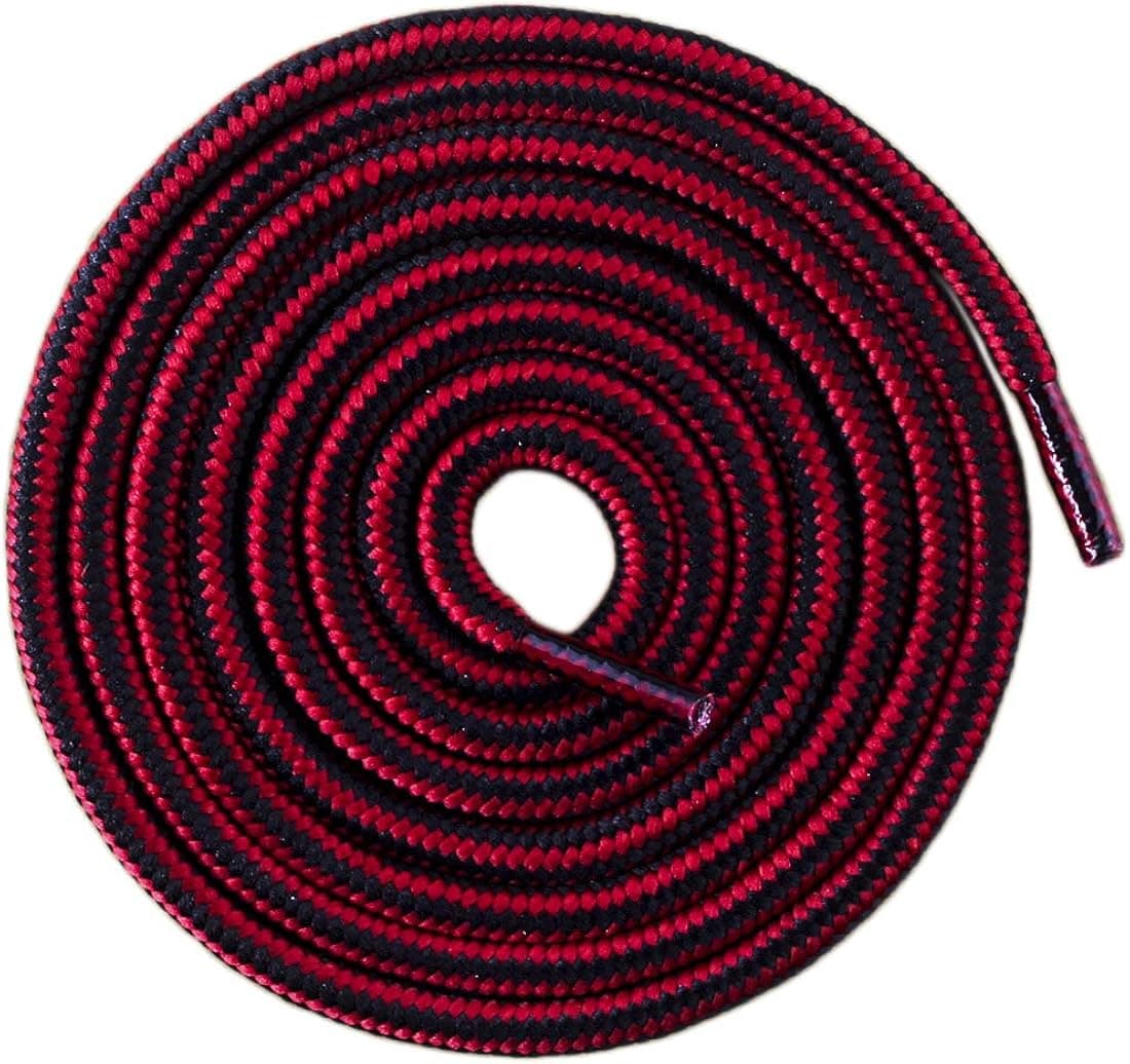 Mshega 3 Pairs Heavy Duty Round Athletic Shoelaces Hiking Shoe Laces Safety Work Boots Shoestrings