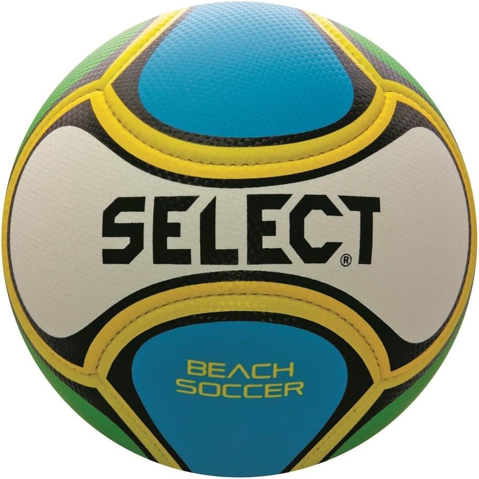 Select Beach Soccer Ball, Size 5, White/Blue/Green