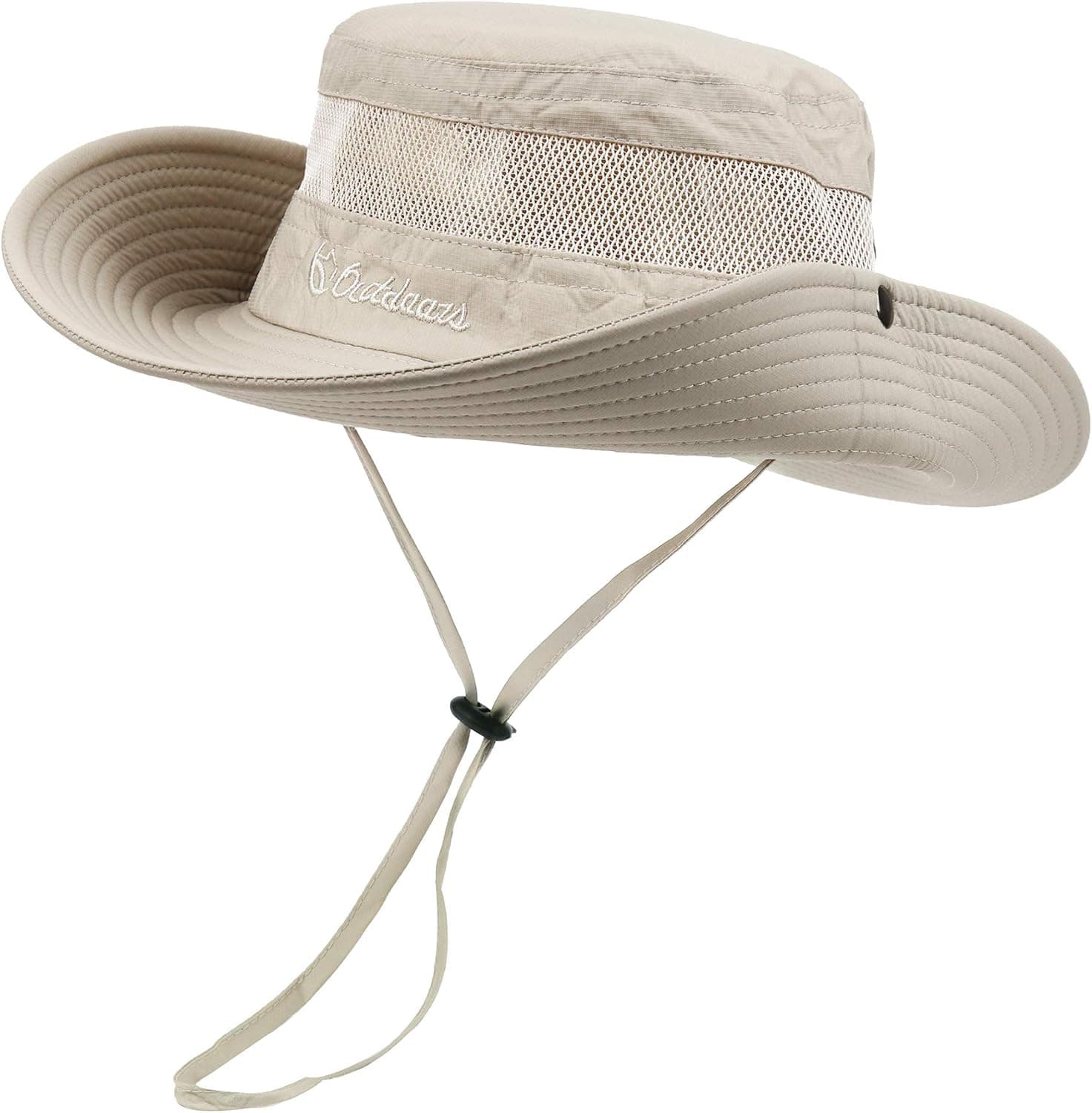 Safari Men's Sun Hats Beach Boonie Hat Wide Brim Fishing Hats Women Summer Outdoors Bucket Caps Beige