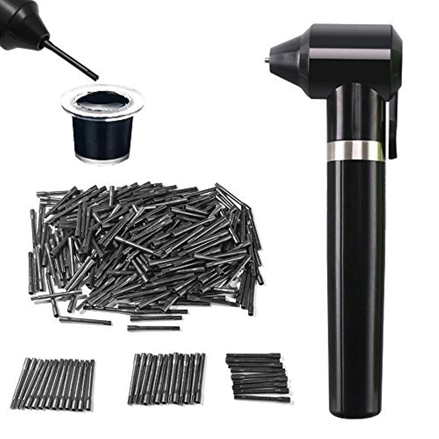 Tattoo Ink Mixer Agitator Machine,Color Supply Tool Agitator Machine,Nail Polish Mixer Colors Ink Mixing,Watercolor Ink Painting Pigment Makeup Liquid Machine with 100 Mixing Sticks Set (Black)
