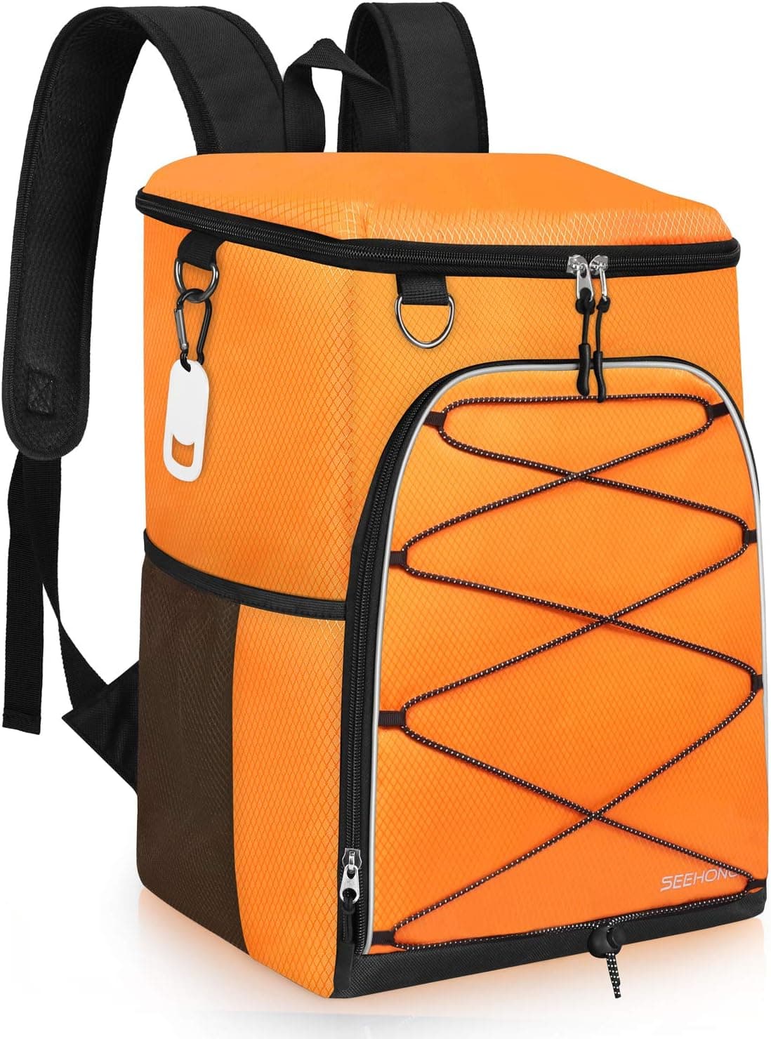 SEEHONOR Insulated Cooler Backpack 45 Cans Leakproof Soft Cooler Bag Lightweight Backpack Cooler for Lunch Picnic Fishing Hiking Camping Park Beach
