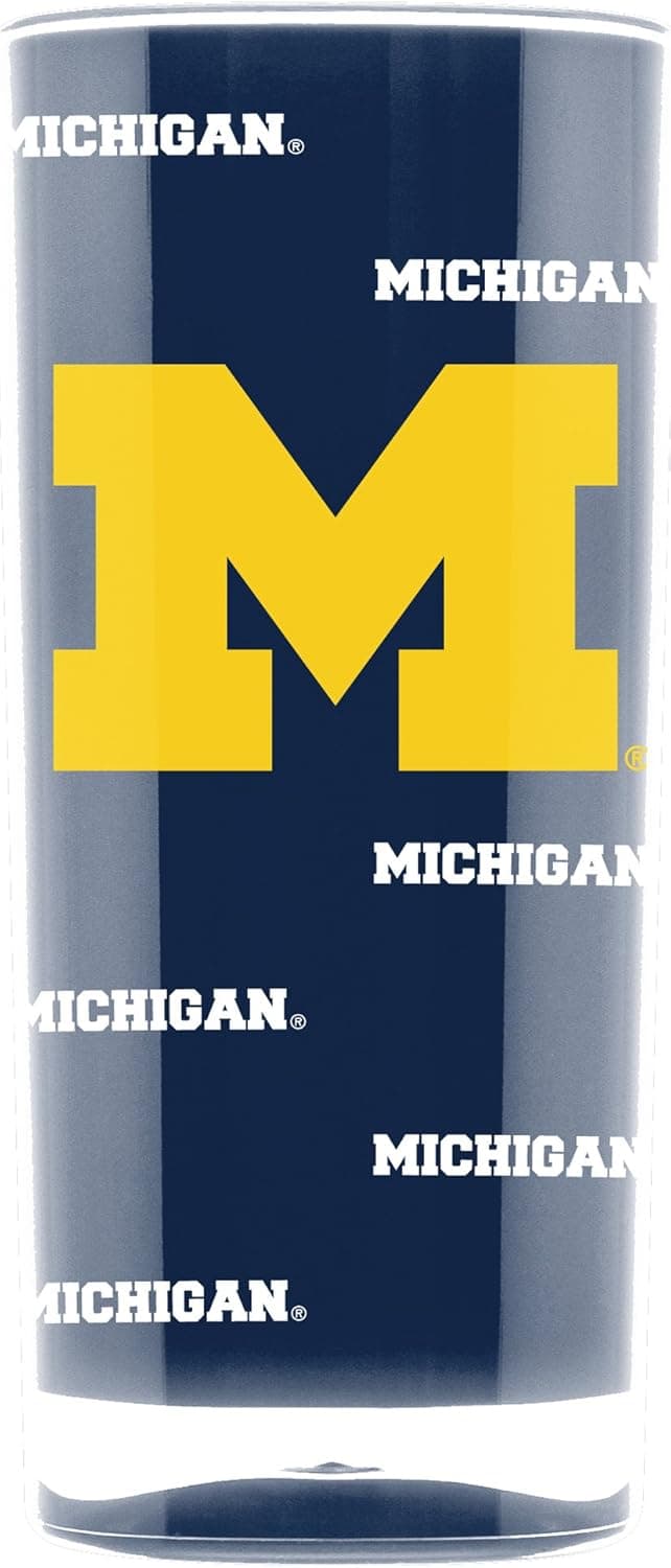 Duck House NCAA Michigan Wolverines 16oz Insulated Acrylic Square Tumbler