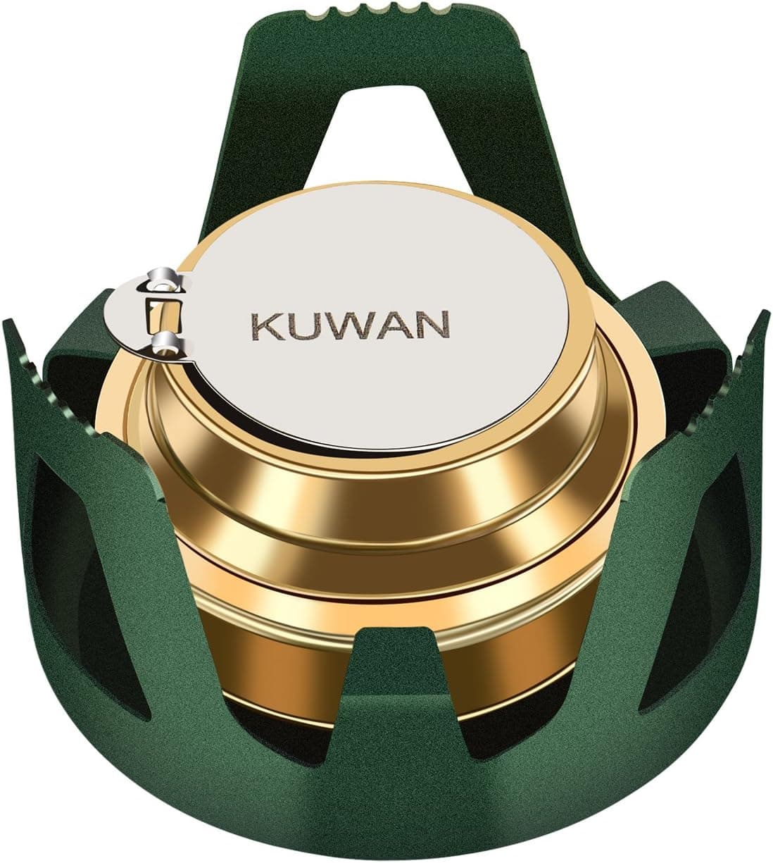 KUWAN Alcohol Burner Stove with Bracket Mini Set Professional Stainless Portable for Outdoor Camping Hiking Cooking Picnic