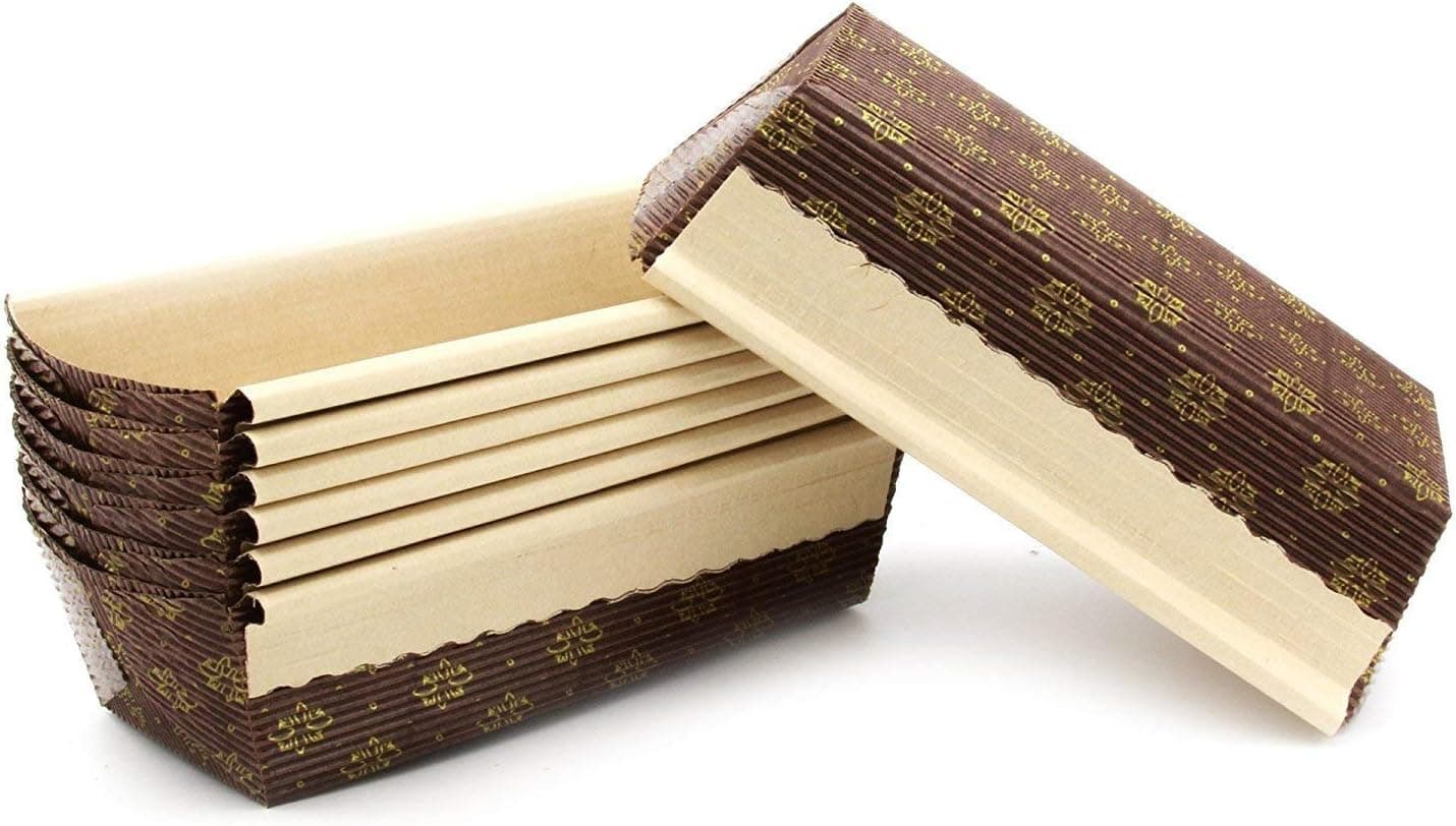 New Premium Paper Baking Loaf Pan, Nonstick, Disposable, All Natural & Eco Friendly, for Chocolate Cake, Banana Bread By Ecobake (25)