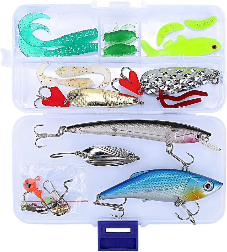 Fishing Lures Kit – Ultimate Bass Lure Kit – Bass Lure Kit for Ocean, Lake