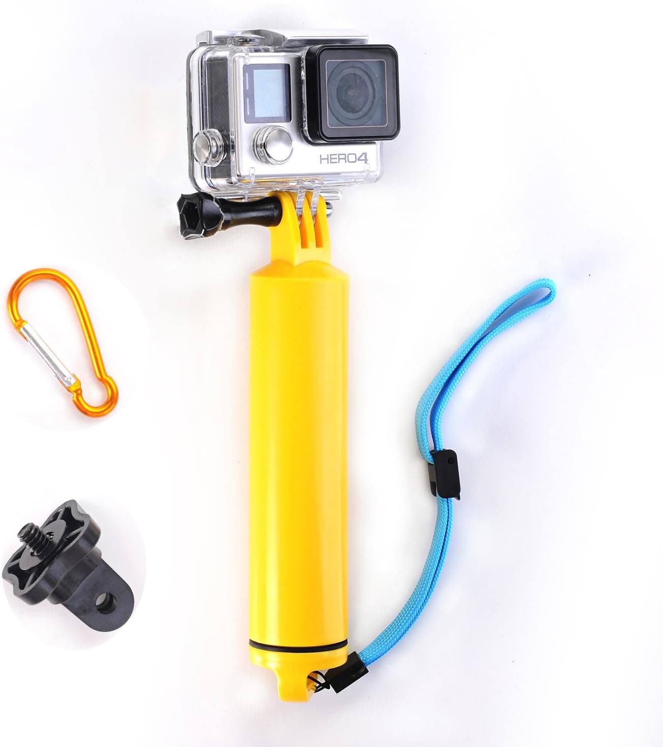 Nechkitter Waterproof Floating Hand Grip Handle Hollow Interior for Storage, Yellow