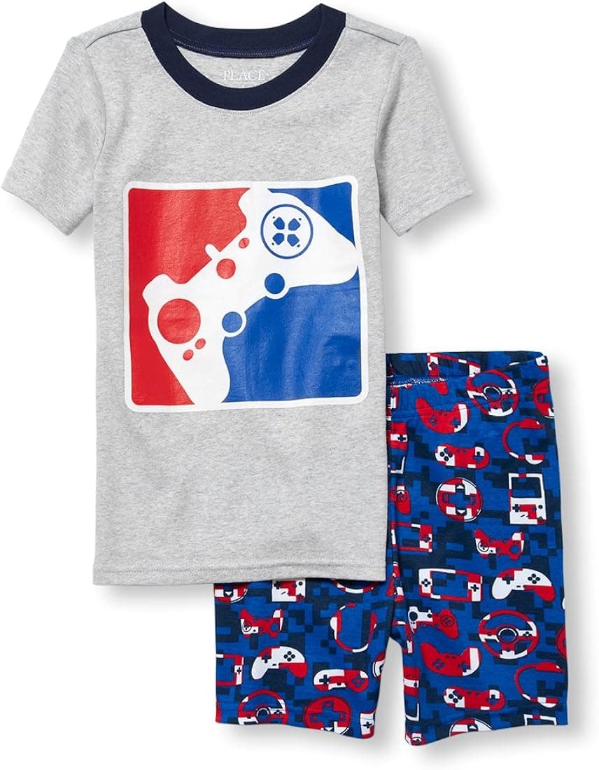 The Children's Place Boys' Top and Shorts Pajama Set