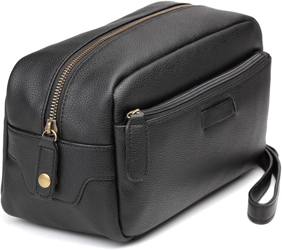 Toiletry Bag, Cossils Leather Travel Toiletry Bag