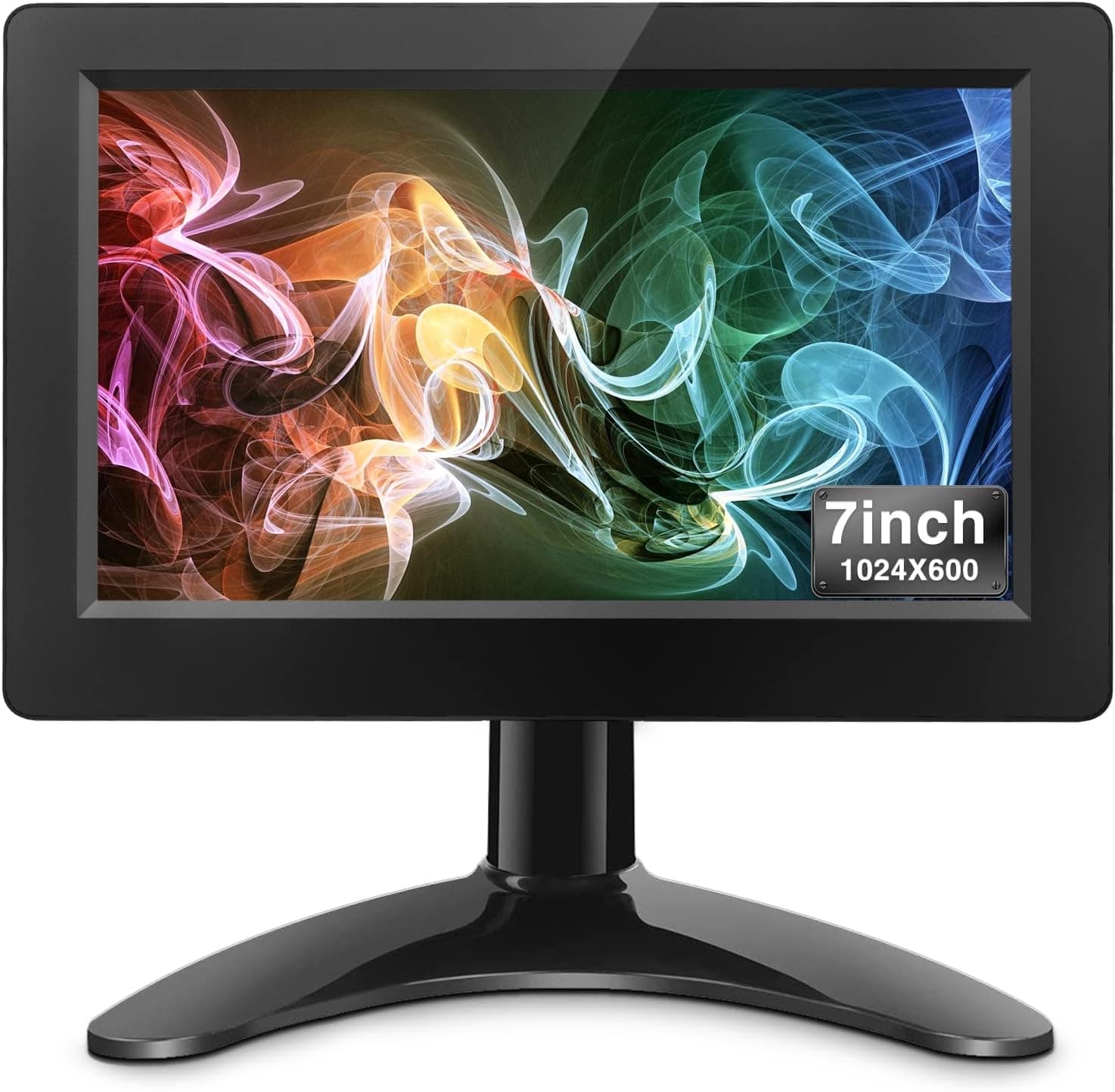 kuman 7 Inch Touch Screen IPS Display 1024x600 Monitor for Raspberry Pi 4 3 2B B RPi 1 B+ A+ PC Car with HDMI VGA Input and Speaker for Various System SC7K