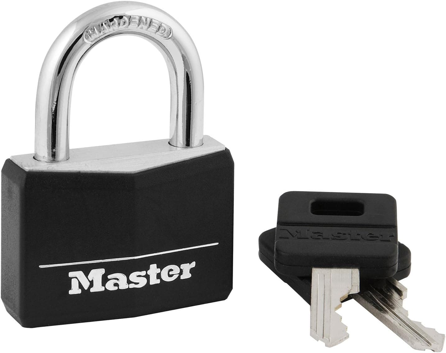 Master Lock Covered Aluminum Lock, Locker Lock with Key, Key Lock for Gym Locker, 1 Pack, 141D