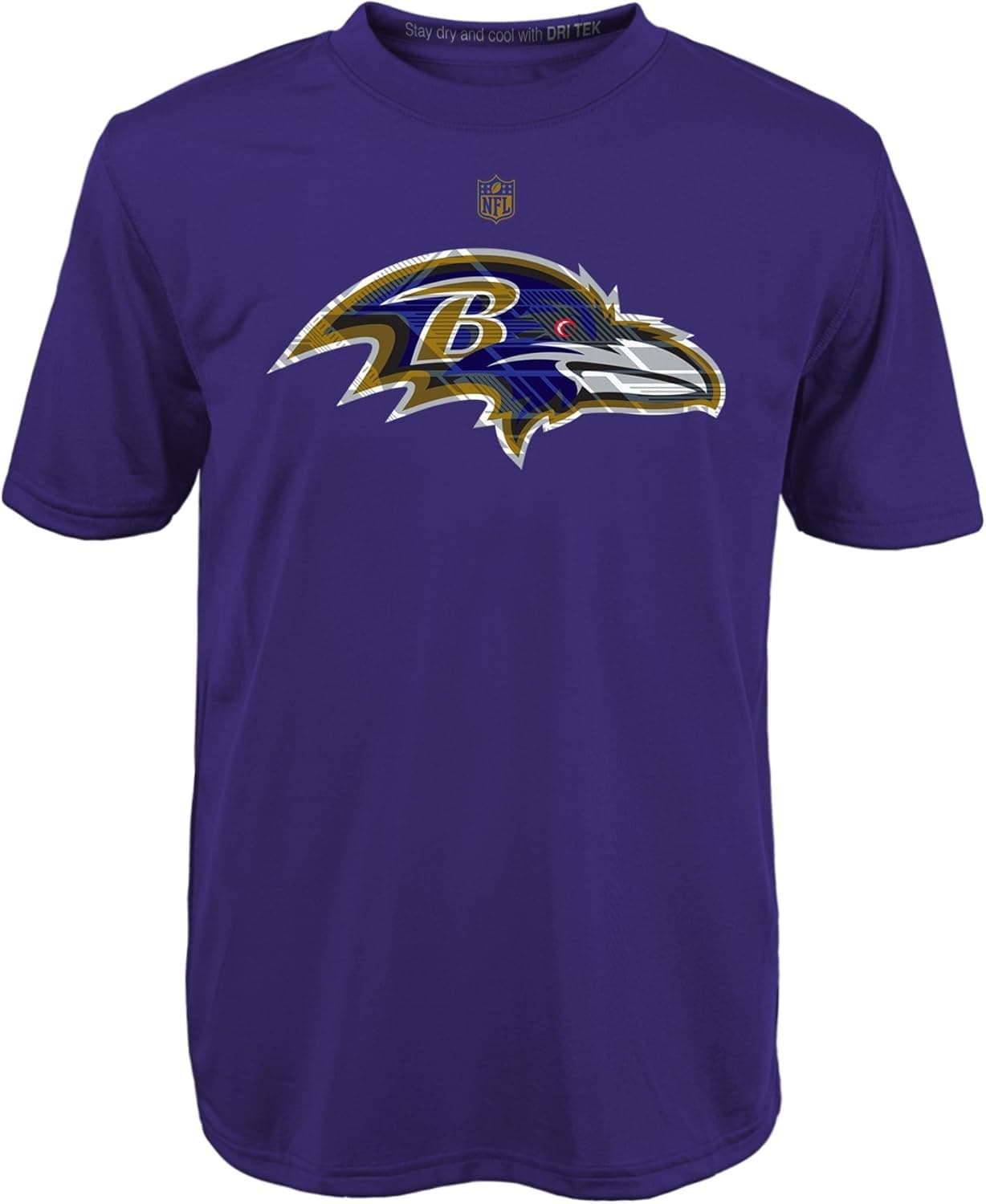 NFL Boys Boys 4-7 Power Grid Logo Short Sleeve Dri-Tek Tee