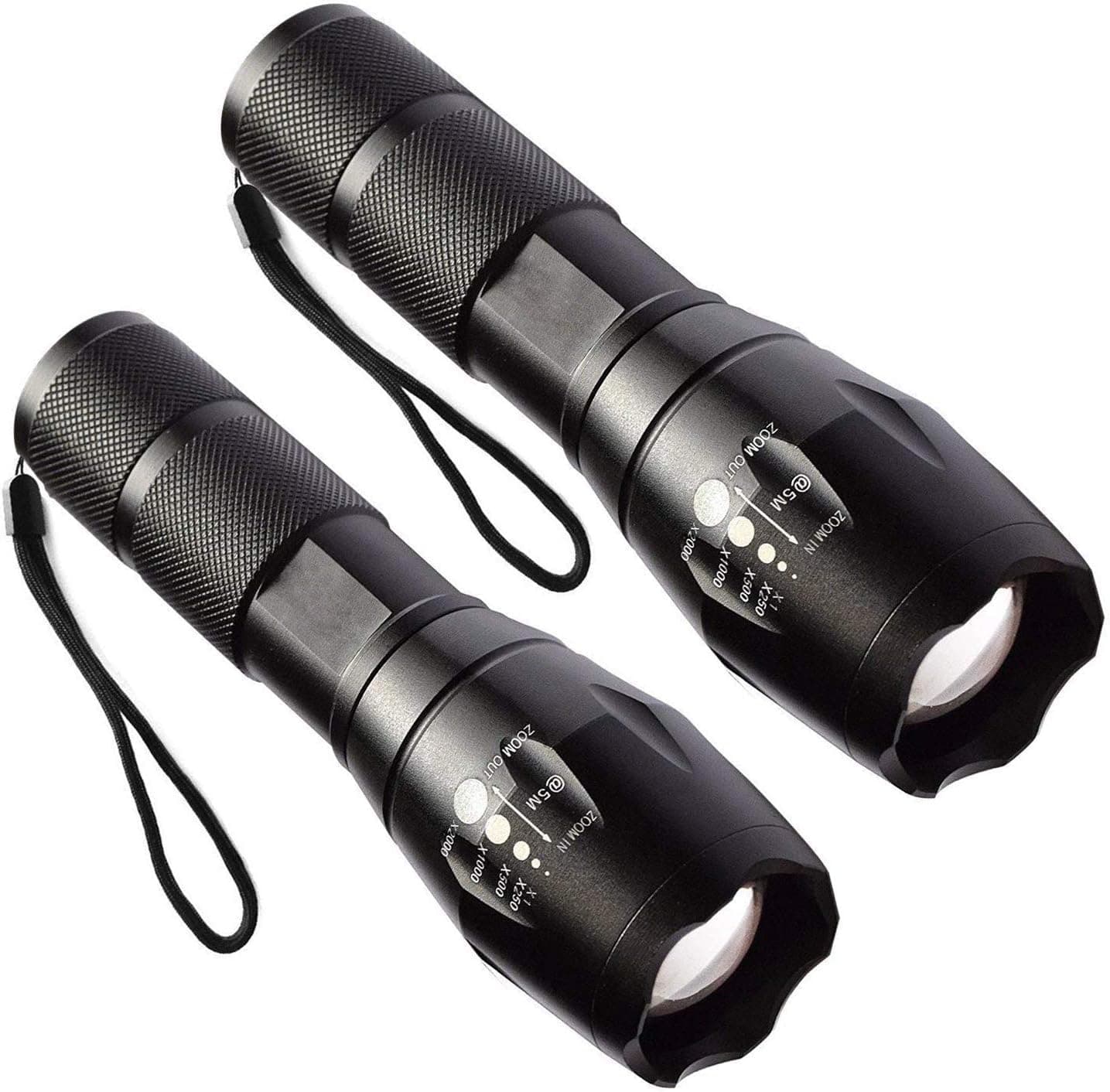 1000 Lumen Single Mode Led Flashlight, Super Bright Zoomable Tactical Flashlights, Handheld Light for Camping, Hiking