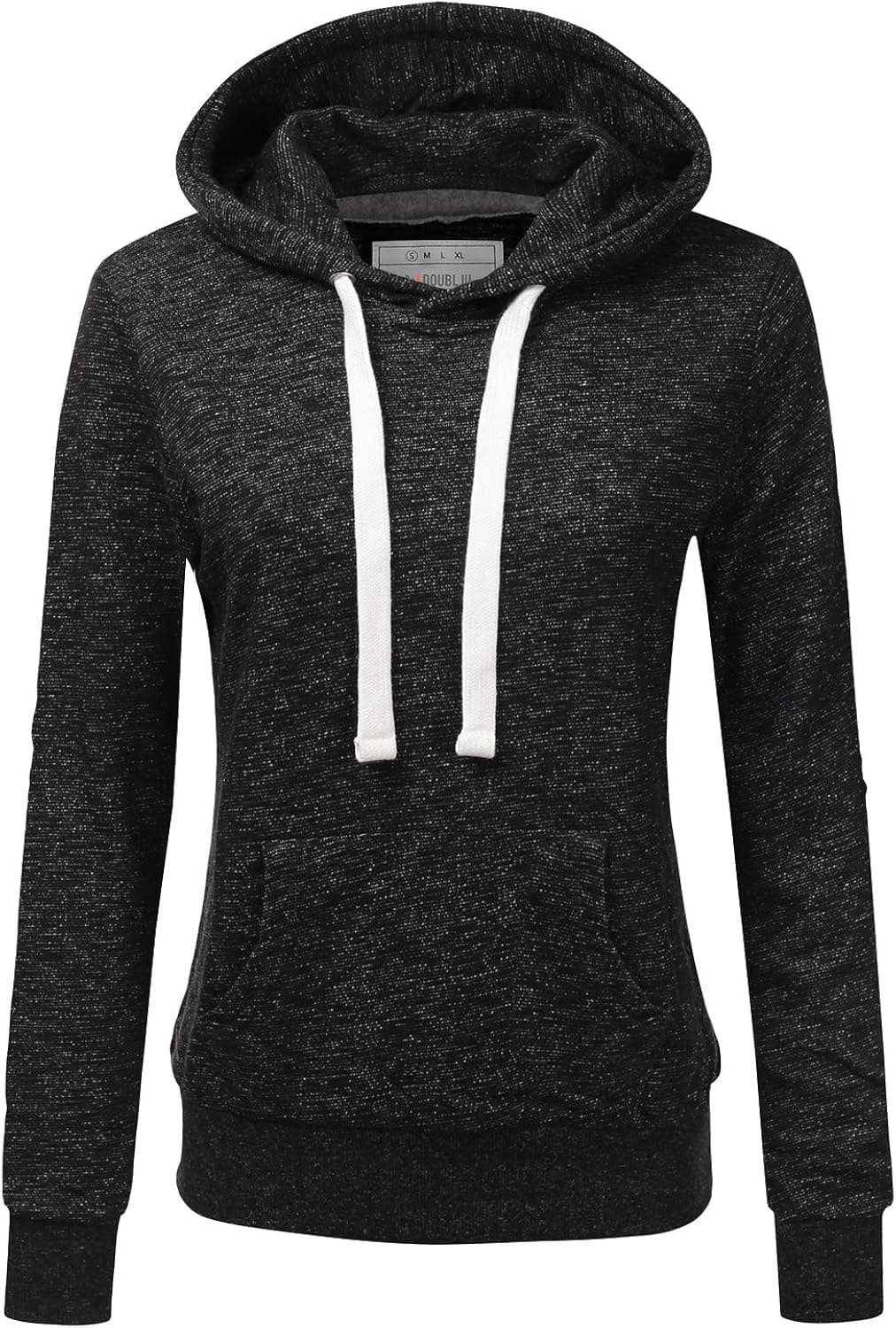 DOUBLJU Basic Lightweight Pullover Hoodie Sweatshirt for Women