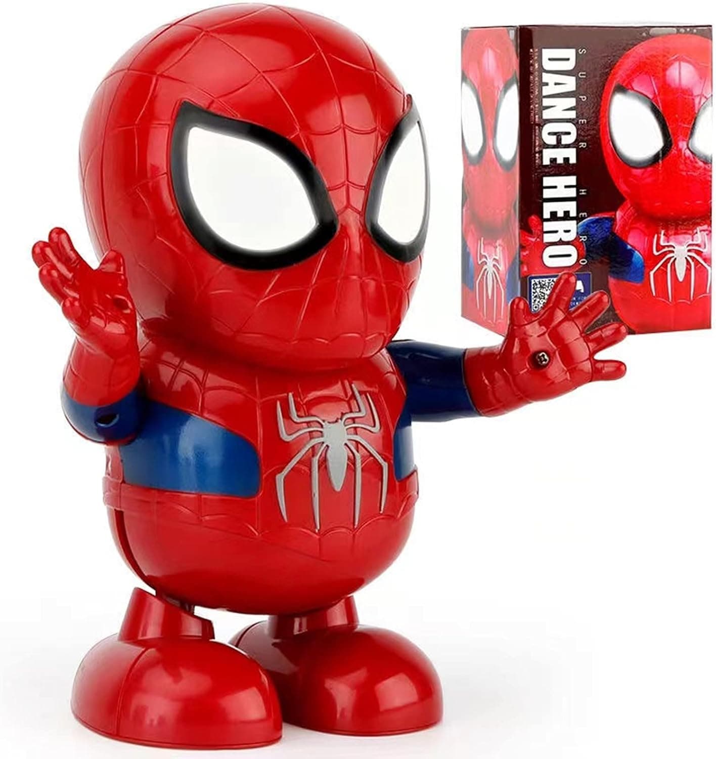 Dancing Robot Toys for Kids, Walking Dancing Electronic Toy with LED Lights and Dance Music, Interactive Educational Gift Toys for 3 4 5 6 7 Year Old Boys Girls (Red)