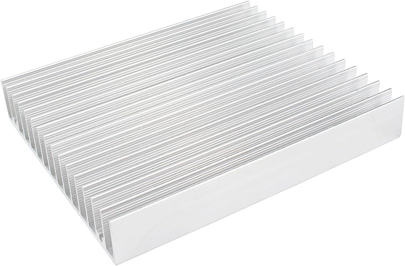 Aluminum Heat Sink Heatsink Module Cooler Fin for High Power Transistor Semiconductor Devices with 16 Pieces fins 120mmx 100mm x 18mm (1 Piece)