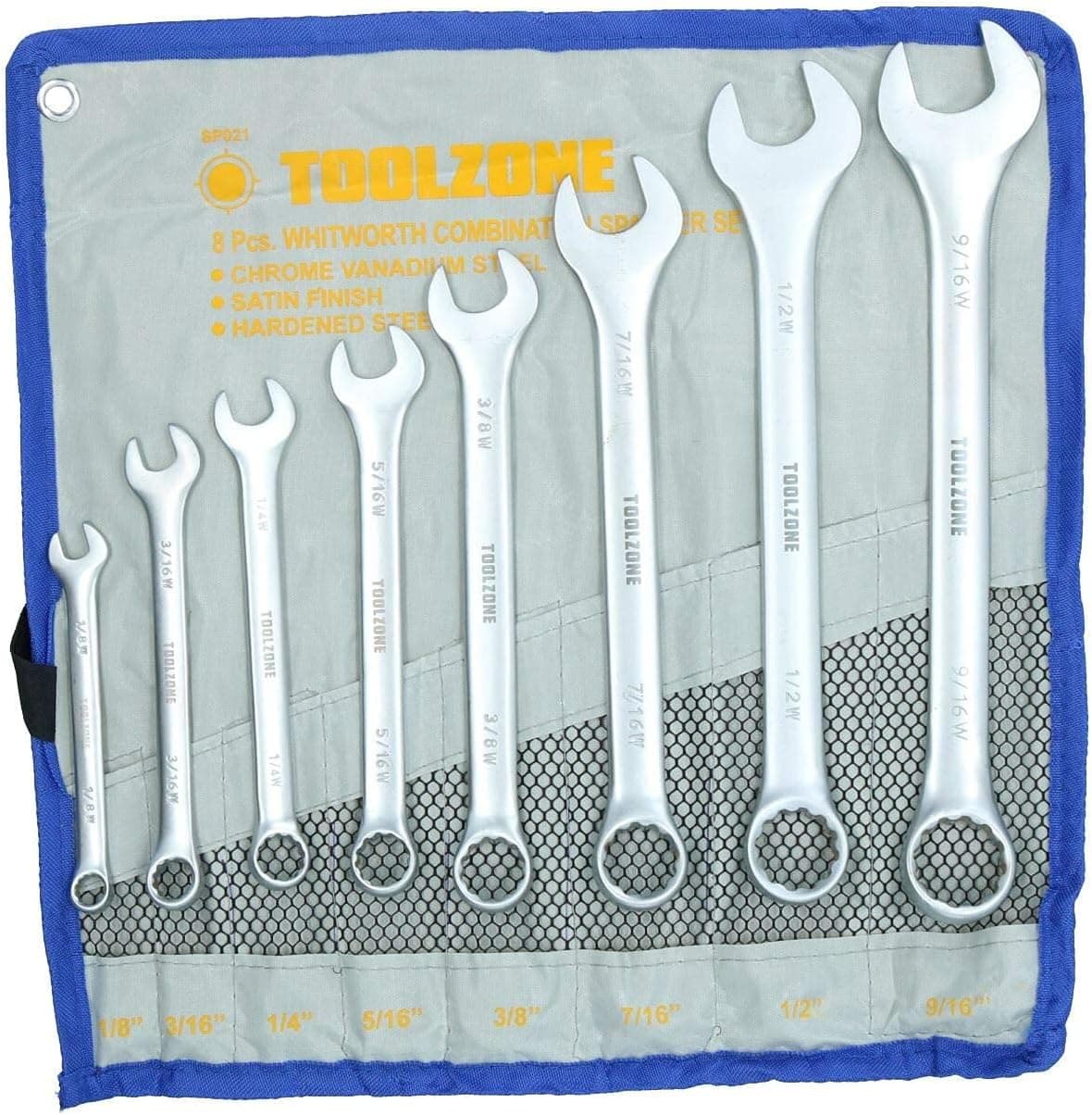 British Whitworth BSW Combination Wrench Spanner Open Ended/Ring Combo TE078