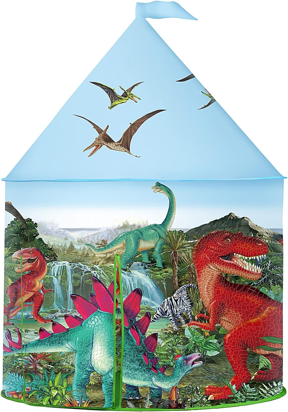Kids Tent Dinosaur Castle Pop-up Play Tent for Children Indoor and Outdoor Fun,Neatly Folds into a Carrying Bag