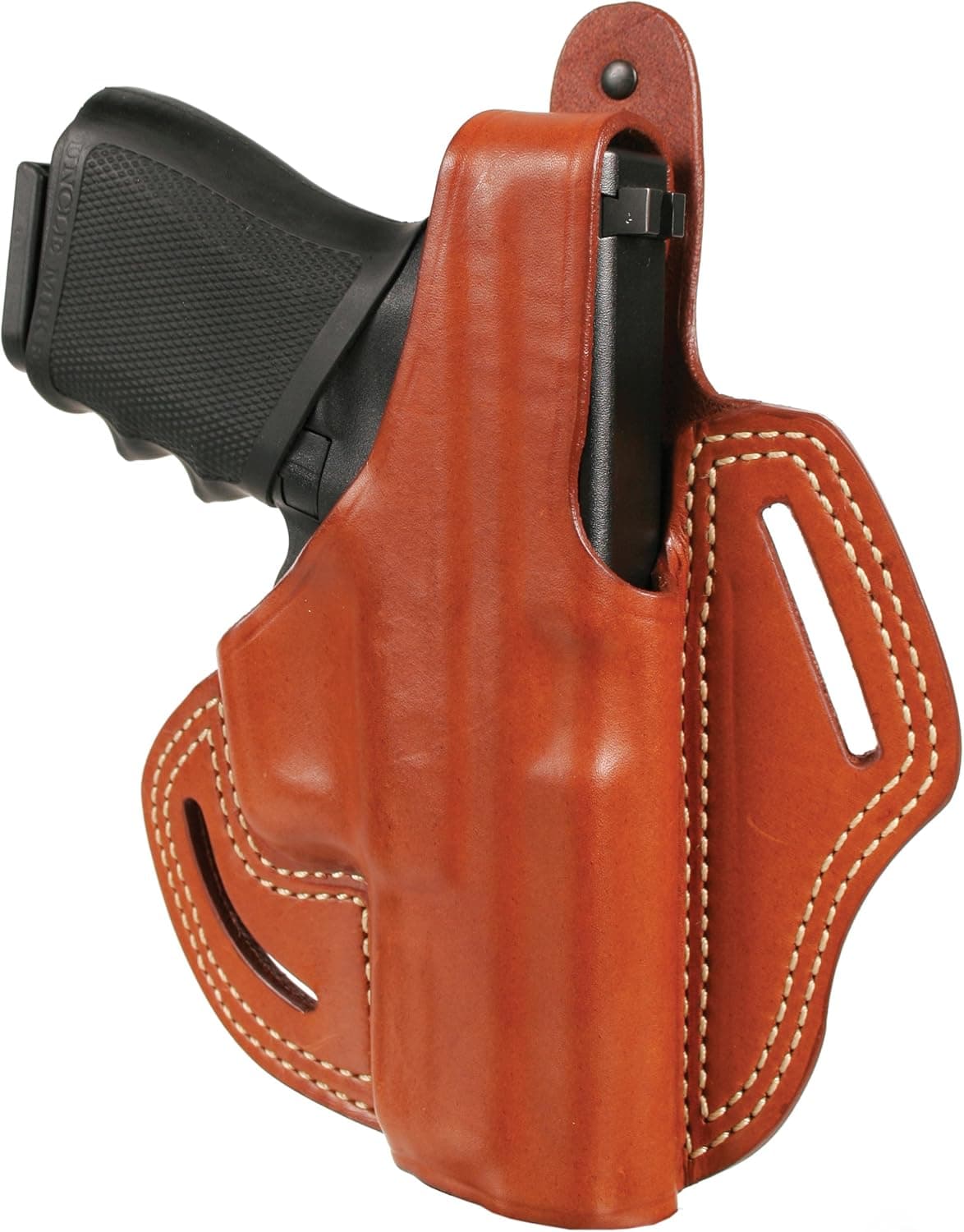 BLACKHAWK! Leather Cutaway Holster (Brown fits Glock 19)