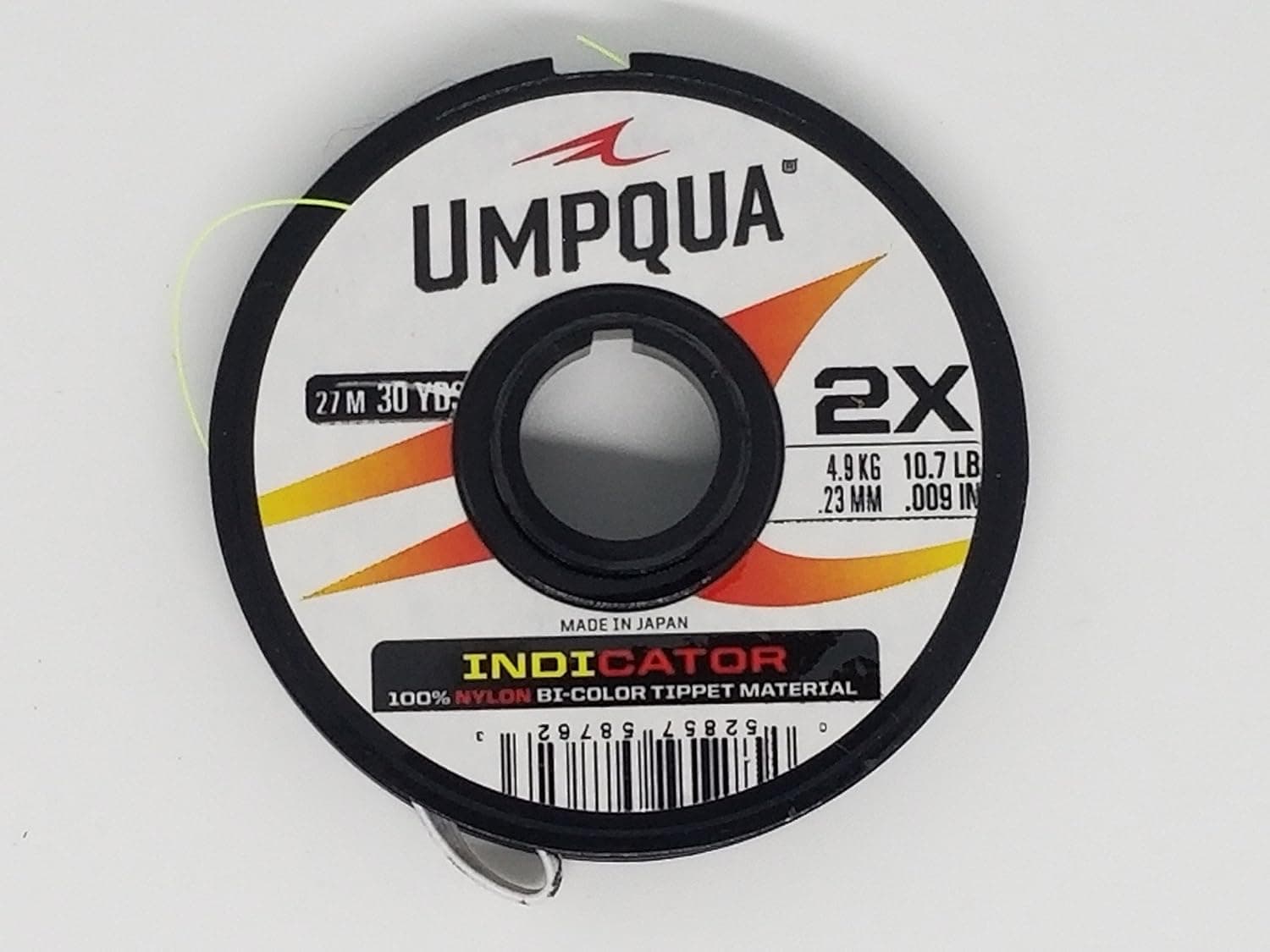 Umpqua Indicator Tippet, Red/Yellow, 2X