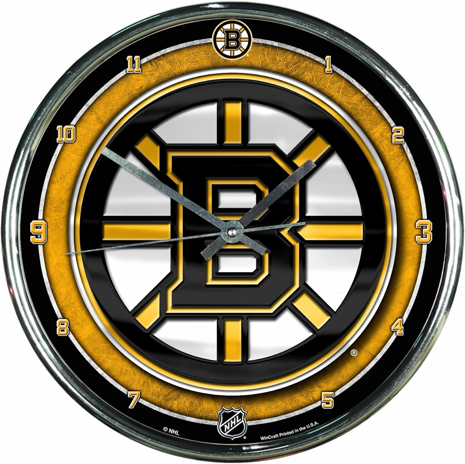 NHL Chrome Clock, 12" x 12"