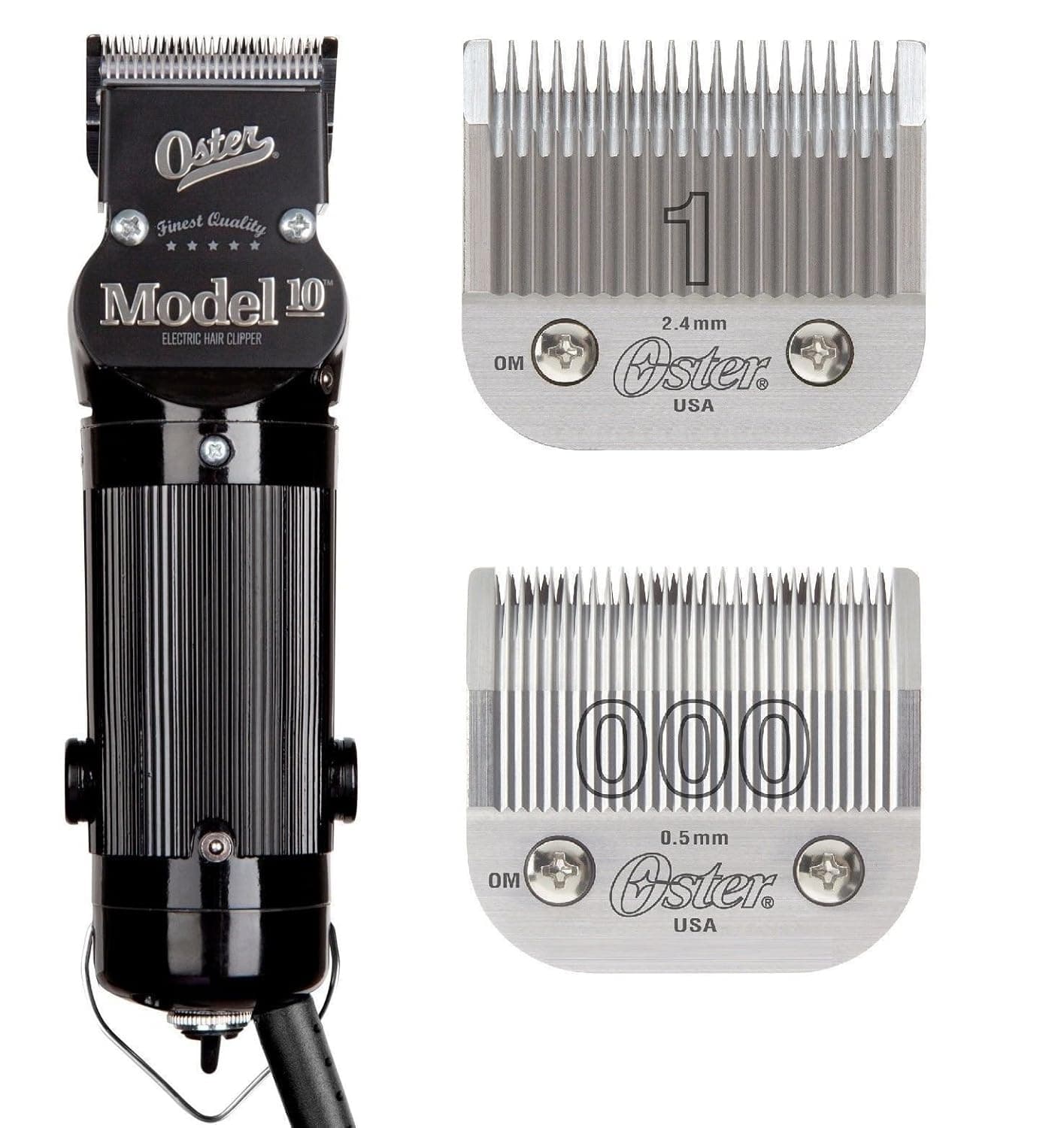 Oster Model 10 Classic Professional Barber Salon Pro Hair Grooming Clipper With blades Size 000 And 1.