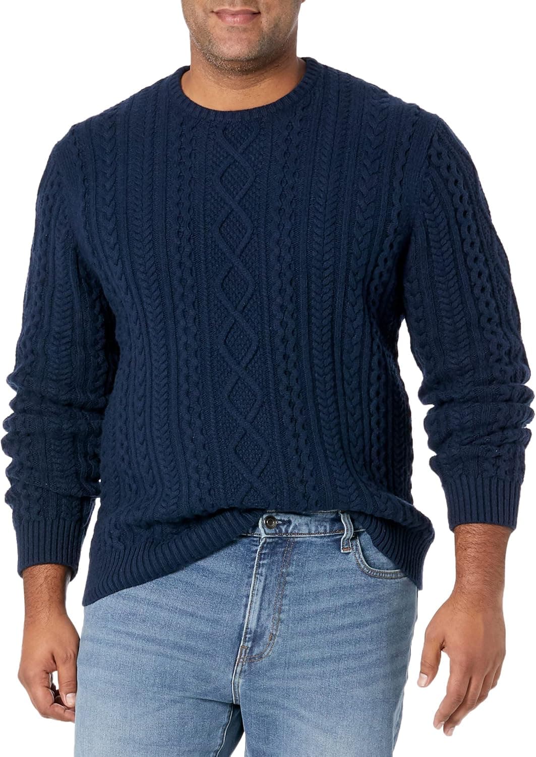 Amazon Essentials Men's Midweight Fisherman Sweater