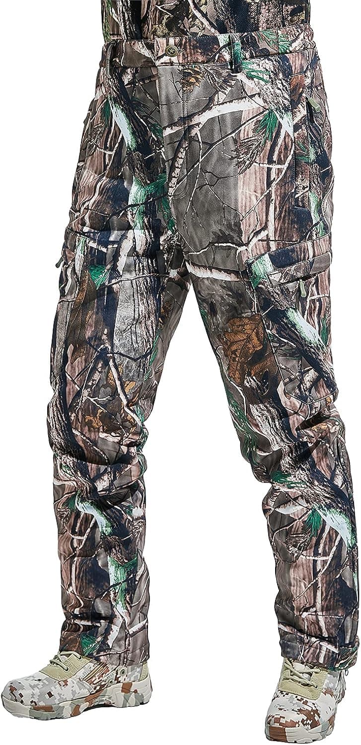 NEW VIEW Hunting Pants for Men, Ultra-Silent Water Resistant Camo Pants Men, Insulated and Breathable