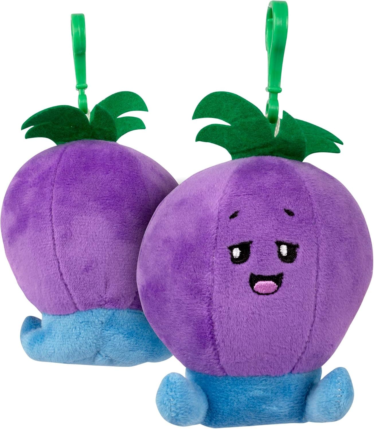 Smella Pen Pals - Scented Stuffed Plush Toys Back Pack Clip for Kids - Grape Scented. Clips to Your Backpack, Handbag, Lunchbox, Diaper Bag