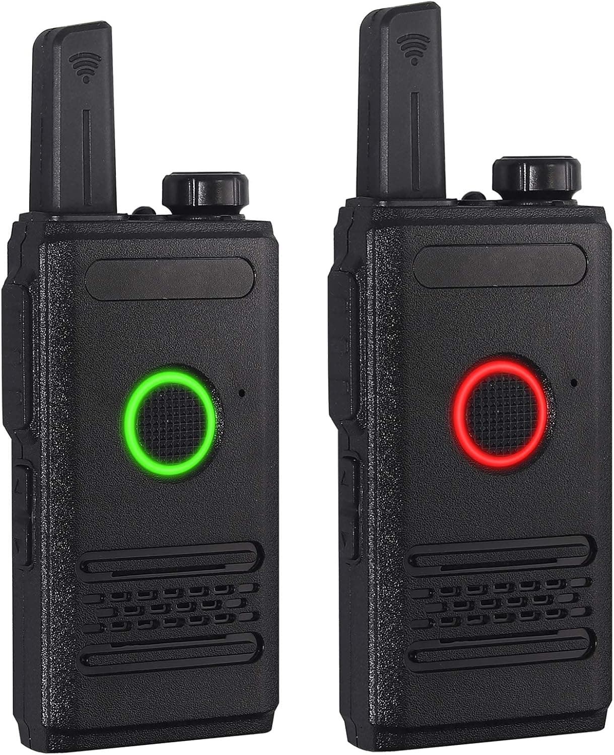 CAMWAY Rechargeable Walkie Talkies Two Way Radio 16 Channel UHF USB Charging Mini for Adults Long Range Radios Power Save Mode/Low Power Alarm/LED Flashlight/VOX/PC Programming/Scanning (2 Pack)