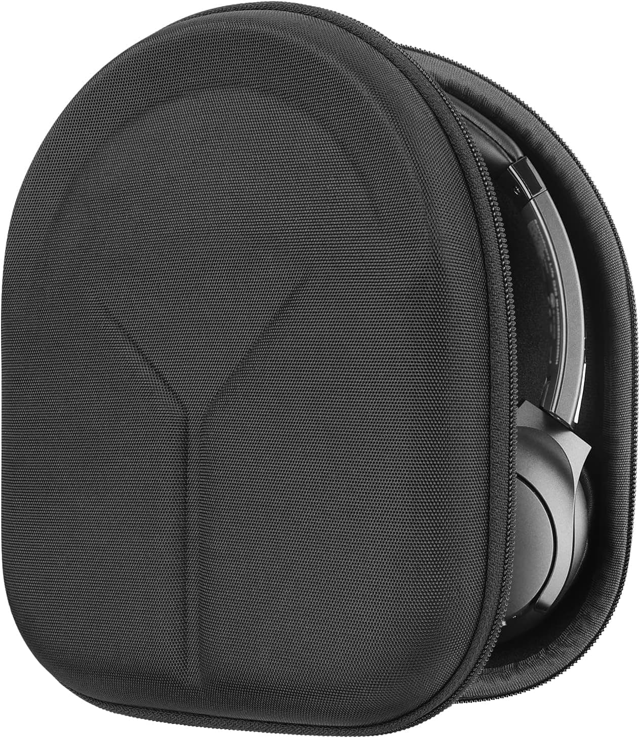 Geekria Shield Case Headphones Compatible with Anker Soundcore Space Q45, Life Q35, Life Q30, Life Q20 +, Replacement Protective Hard Shell Travel Carrying Bag with Cable Storage (Black)