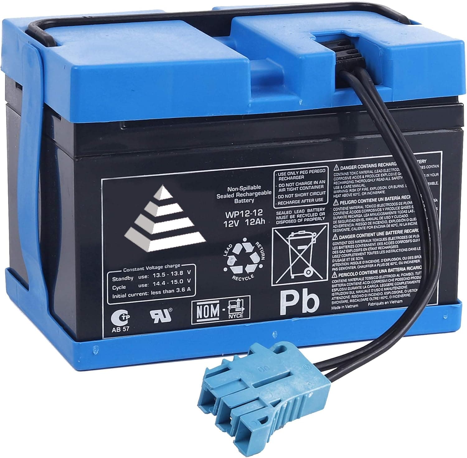 JONATURE 12V Replacement Battery 12Ah for Peg Perego Gator XUV Polaris Slingshot Polaris RZR 900 Gaucho Rock'in Children Ride On Car