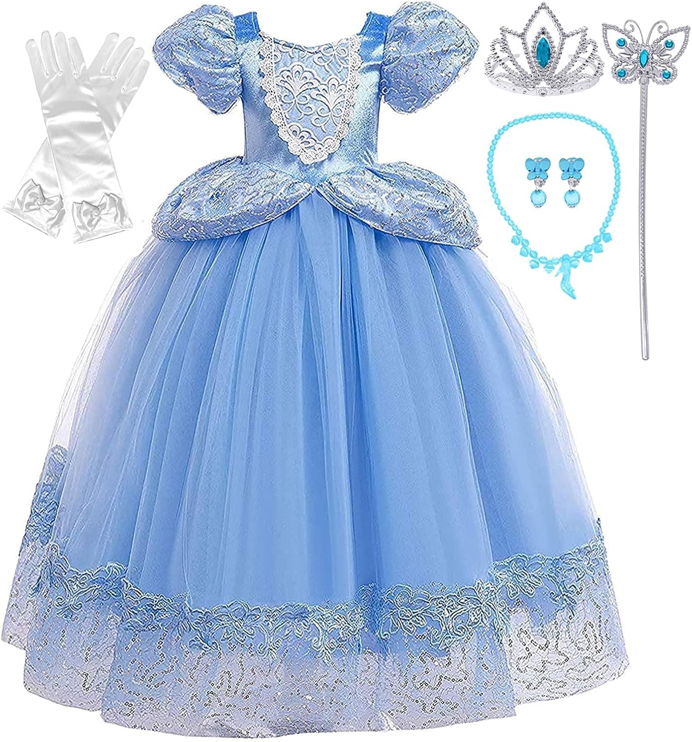 Romy's Collection Princess Toddler Girls Costume Dress Up Set