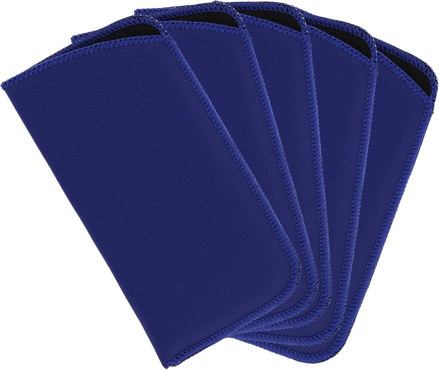 5 Pack Soft Slip In Eyeglass Case For Women & Men, Assorted Colors & Patterns
