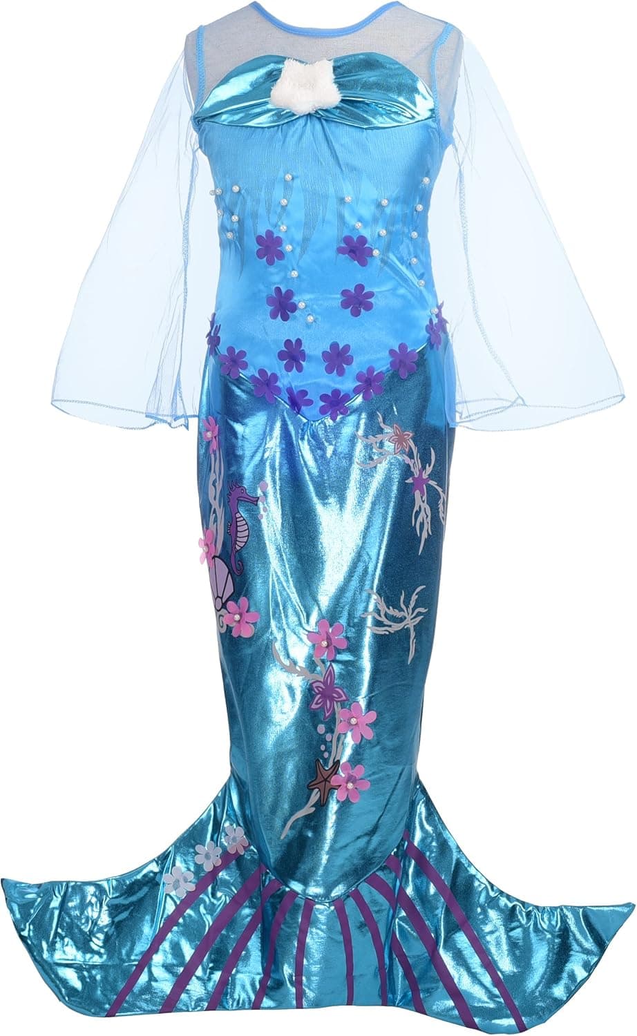 Dressy Daisy Girls' Princess Mermaid Costumes Fancy Dress Up Halloween Costume Size 4-6