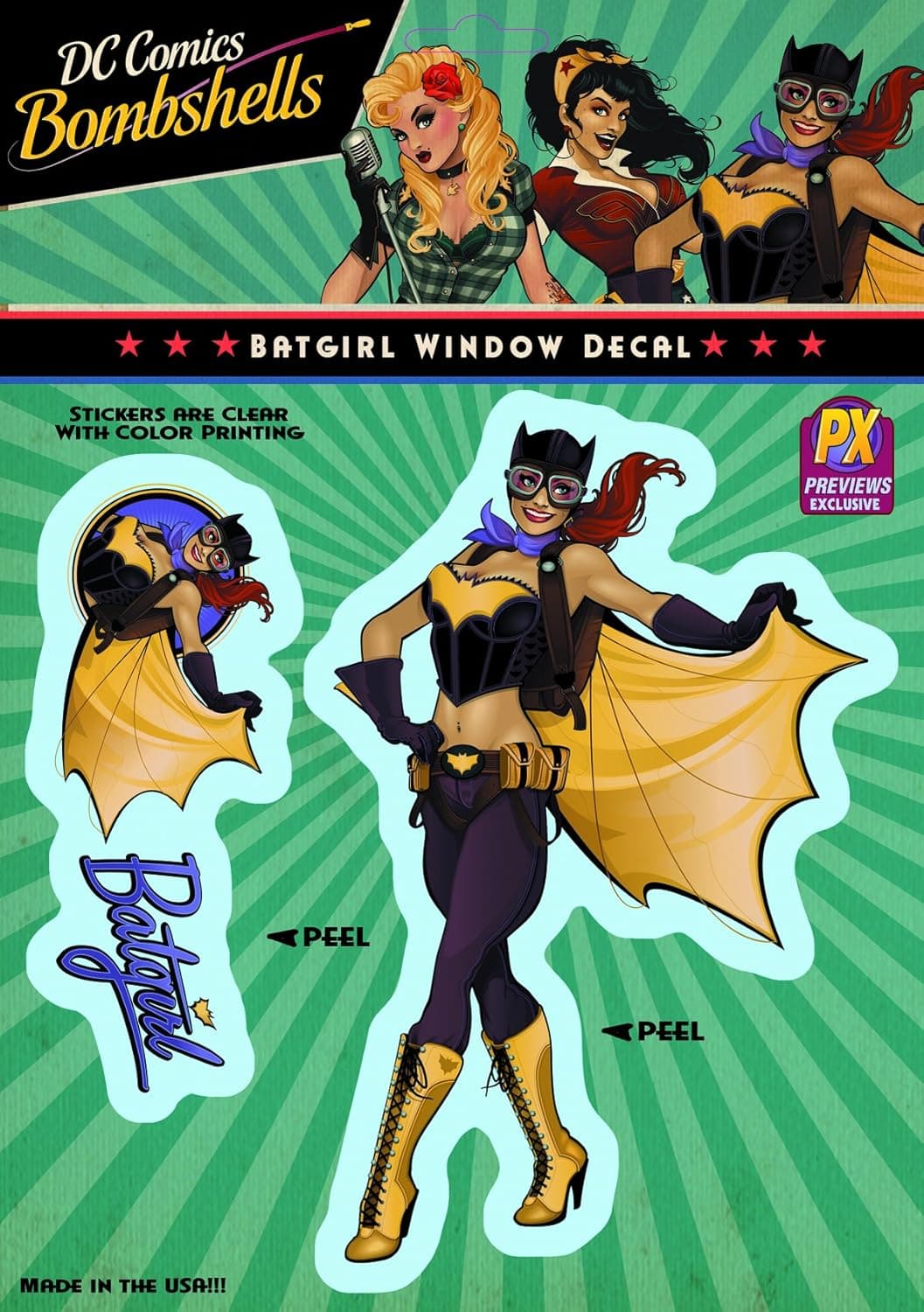 Elephant Gun DC Bombshells: Batgirl Vinyl Decal