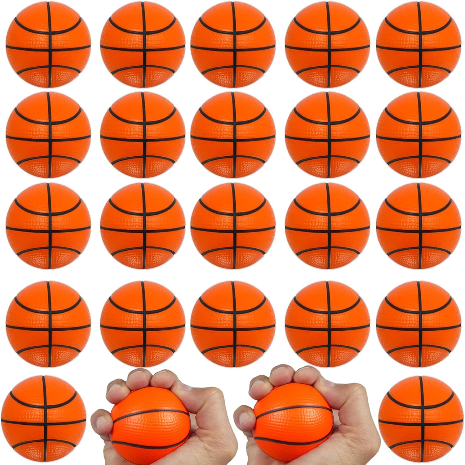 Mini Sports Balls for Kids Party Favor Toy, Soccer Ball, Basketball, Football, Baseball Squeeze Foam for Stress, Anxiety Relief, Relaxation.