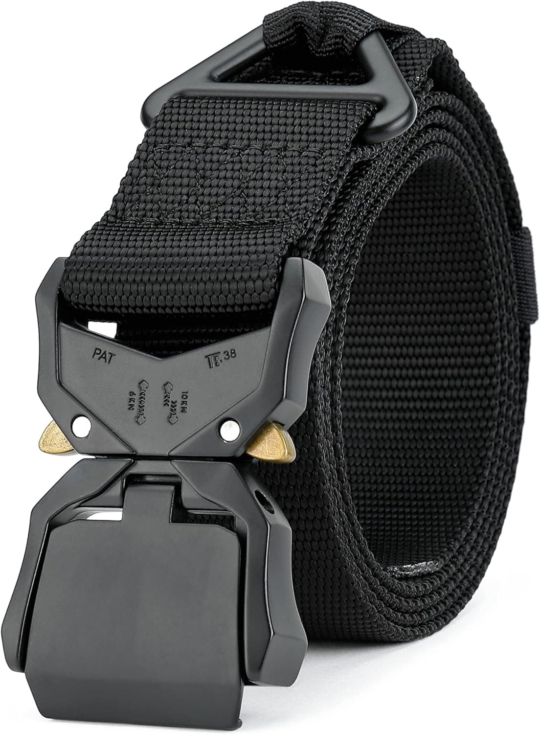 DEYACE Tactical Belt with Quick Release Talon Buckle Nylon Military Hiking Heavy Duty Work Belts for Men