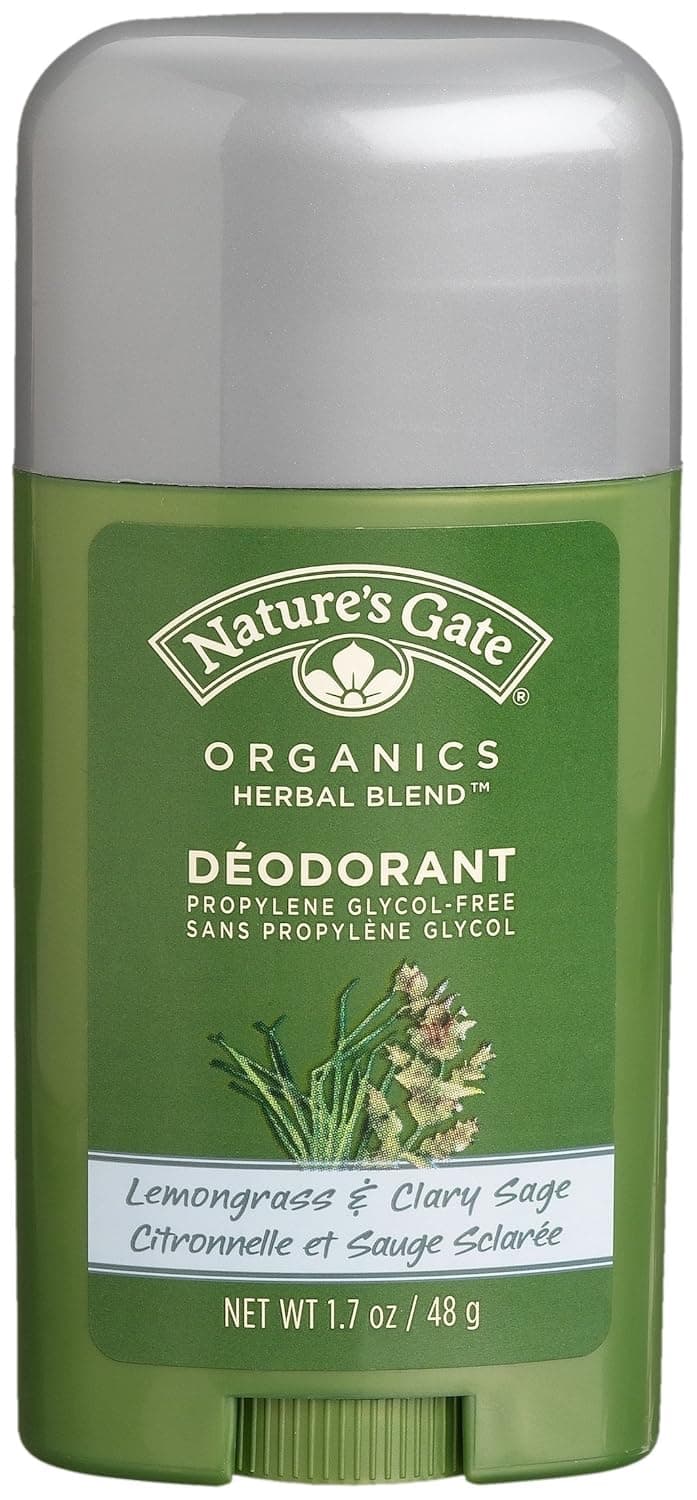 Nature's Gate Deodorant, Lemongrass & Clary Sage, 1.7 Ounce (Pack of 4)