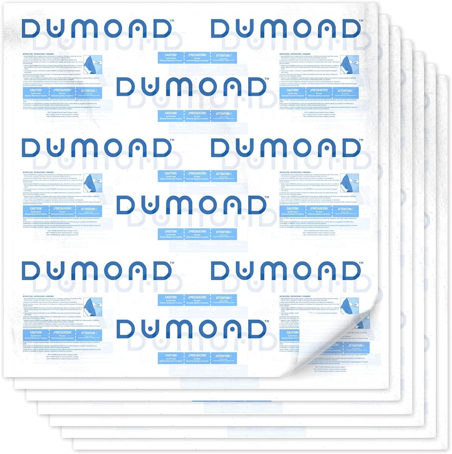 Dumond Laminated Paper - Keeps Dumond Paint Removers in Wet State - Extends Product Life & Speeds Removal - Traps Paint Chips, Flakes, & Debris - Easy Disposal - 6 Sheets (39”x39”/Sheet)
