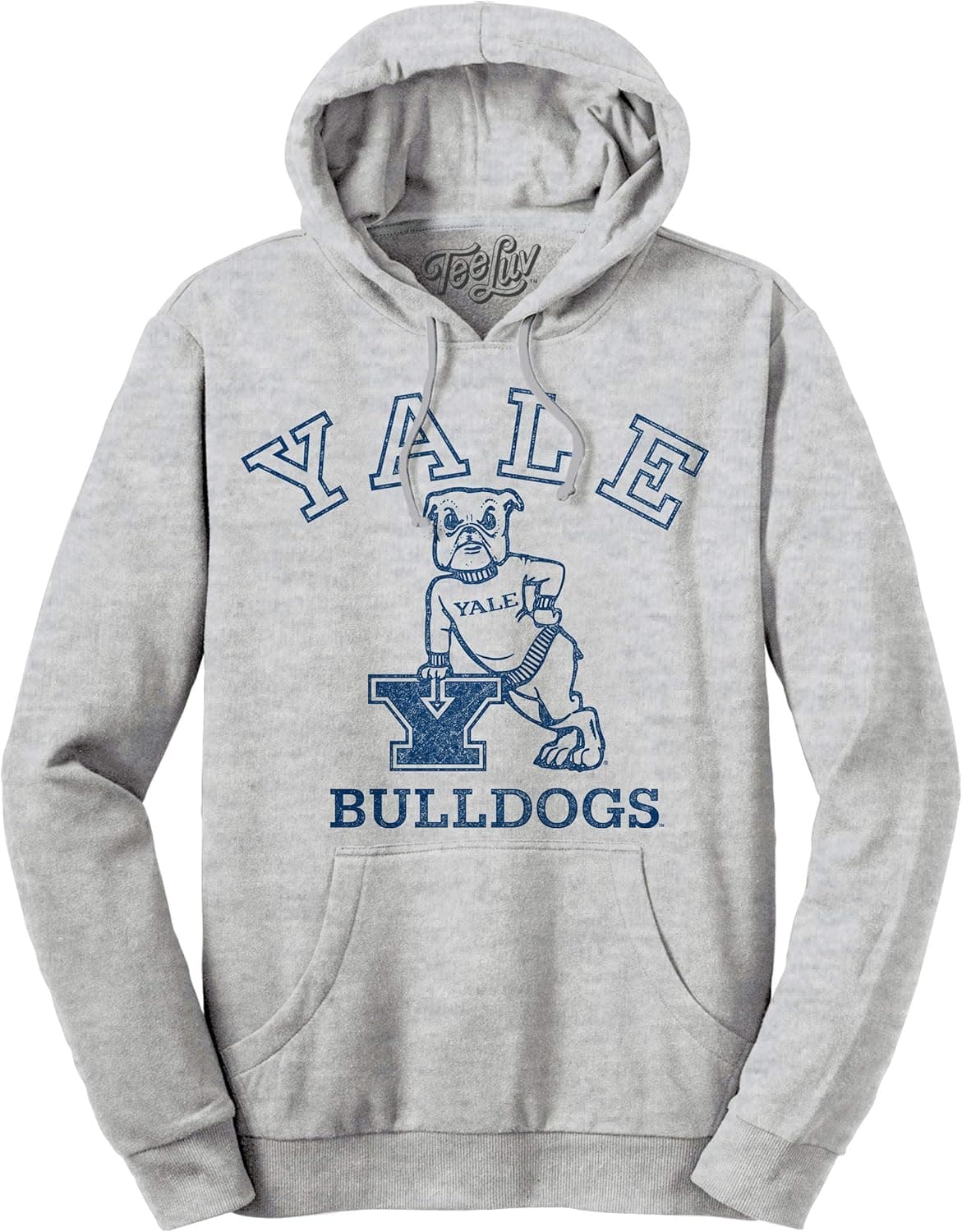 Tee Luv Men's YALE Hoodie - Hooded Yale Bulldog Sweatshirt